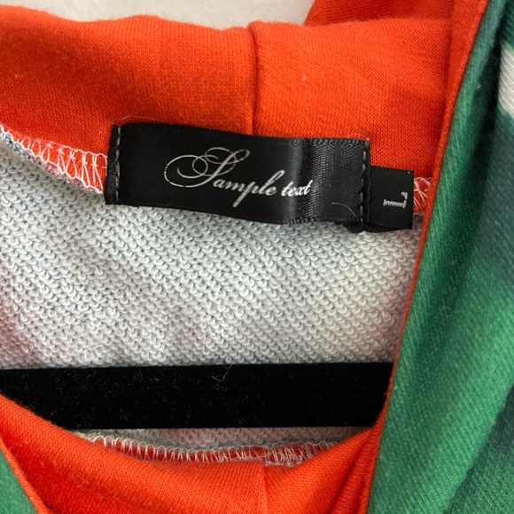 Rainbow color drip hooded sweatshirt - Picture 5 of 8